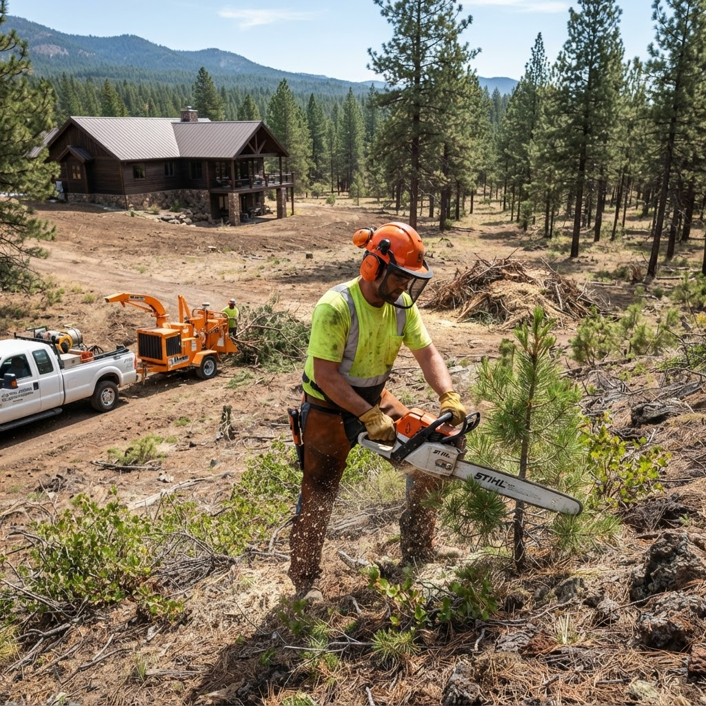 EmberLine crew performing wildfire mitigation work
